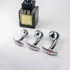 Small Medium Large Huge 3 Size Bullet Metal Anal Beads Butt Plug Fake Dildo Wearable  Insert Sex Toy For Male Female