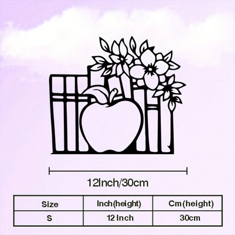 Metal Wall Art School Principal Sculpture Iron Floral Design Office Decor Gift Educators