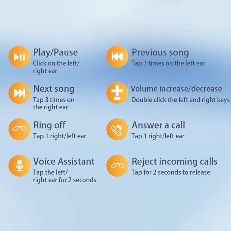 Bluetooth 5.3 TWS Headset With Colorful LED Light Supra-Aural Ear Hanging Earphone Wireless Sport Gaming Headphones