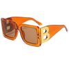 European & American Retro B Sunglasses: Large Frame Square Men's Trendy Personality Sunglasses