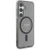 Guess Glitter Circle Classic Logo MagSafe Case for Samsung Galaxy S25 Black
