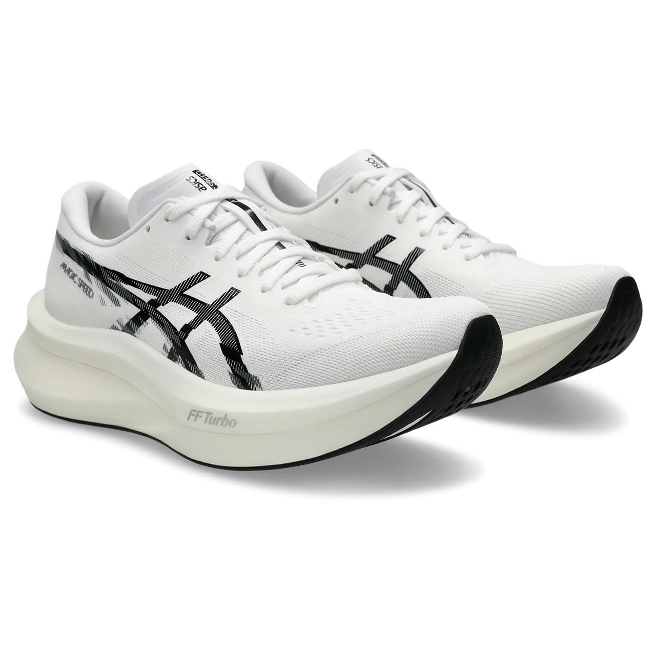 

Беговые кроссовки MAGIC SPEED 4 1012B676 101 см E [Asics] Женские (Белый черный) 26,0