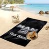 Toalla de Playa Personalizada MAN Truck, Estampa tu Nombre Texto Toalla Ligera Absorbente para Natación Viajes