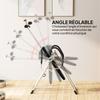 Inversion Table, Foldable Weight Training, Adjustable Safety Belt, Steel, Silver and Black