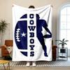 Dallas Cowboys Soft and Comfortable Flannel Suitable for Sofas Living Rooms Outdoor Camping Travel and Also Makes a Great Anniversary Gif