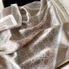 European and American geometric silk scarf fashion striped scarf simulation silk small square scarf 71cm sun protection shawl professional scarf shawl