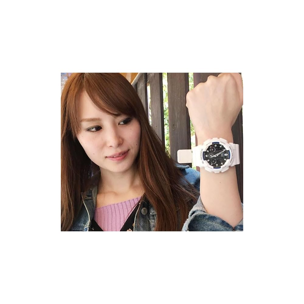 Casio G-Shock Baby-G Quartz Analog-Digital Watch Set with Pair Case GA-100B-7AJF BA-130-7A1JF