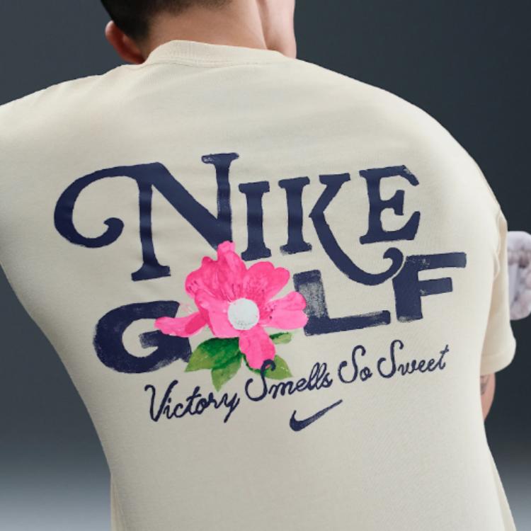 Nike Max90 Fashion Comfortable Versatile Skin-Friendly Short Sleeve T-Shirt Men Tops Light-Mineral-Brown HJ3477-104