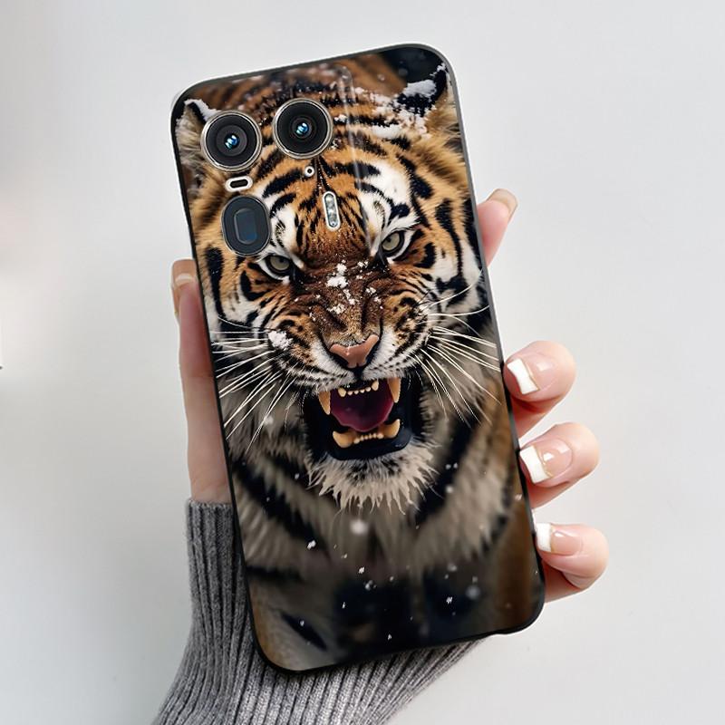 Soft Casing For Motorola Moto Edge 50 Ultra 5G Phone Case Black Matte Silicone Aesthetic Luxury Cute Cool Boys Girls Back Cover