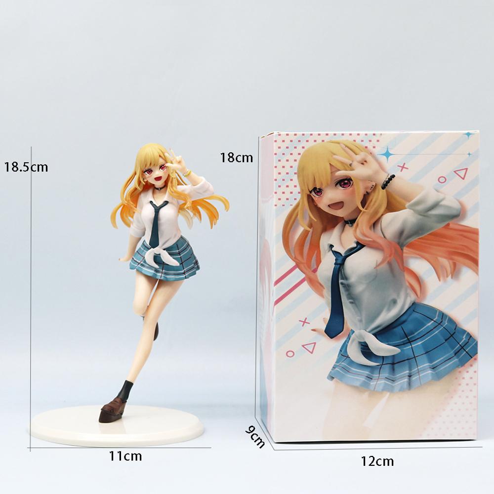 New Anime My Dress-Up Darling Kitagawa Marin Liz Desktop Cute School Uniform Model PVC Action Figure Collectible Toy Gift