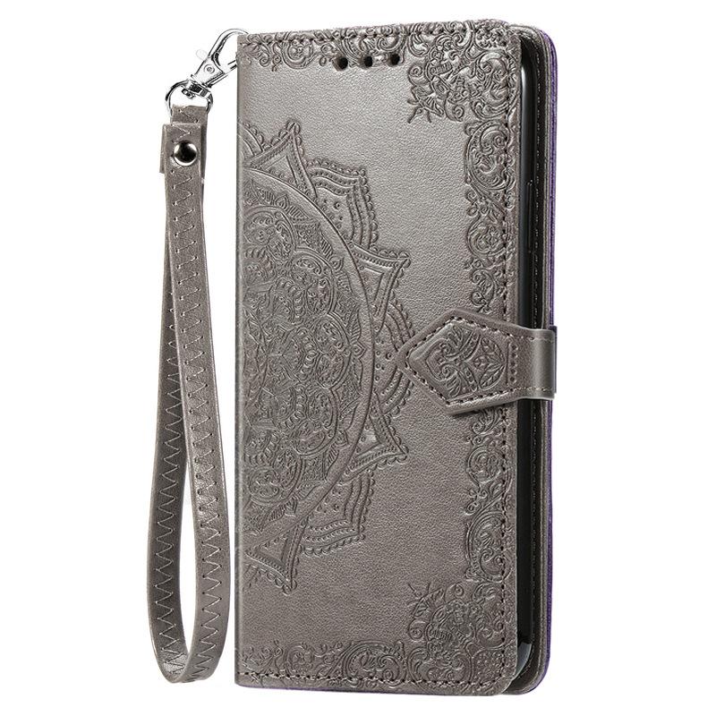 Leather Flip Card Holder Stand Case for Samsung Galaxy S27 S26 S25 S24 S23 S22 S21 Plus Note20 Ultra Full Cover with Wrist Strap