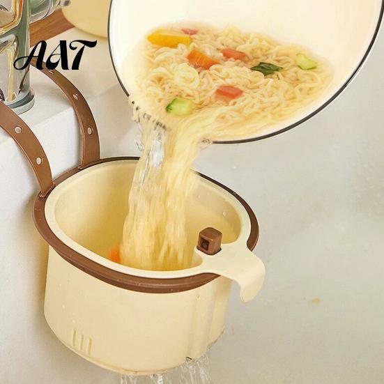 Cesto Coletor de Partículas de Comida Pequenas para Ralo de Cozinha, Design de Esvaziamento Automático, Coletor de Torneira Suspenso, para Limpeza e Drenagem Cesto de Drenagem
