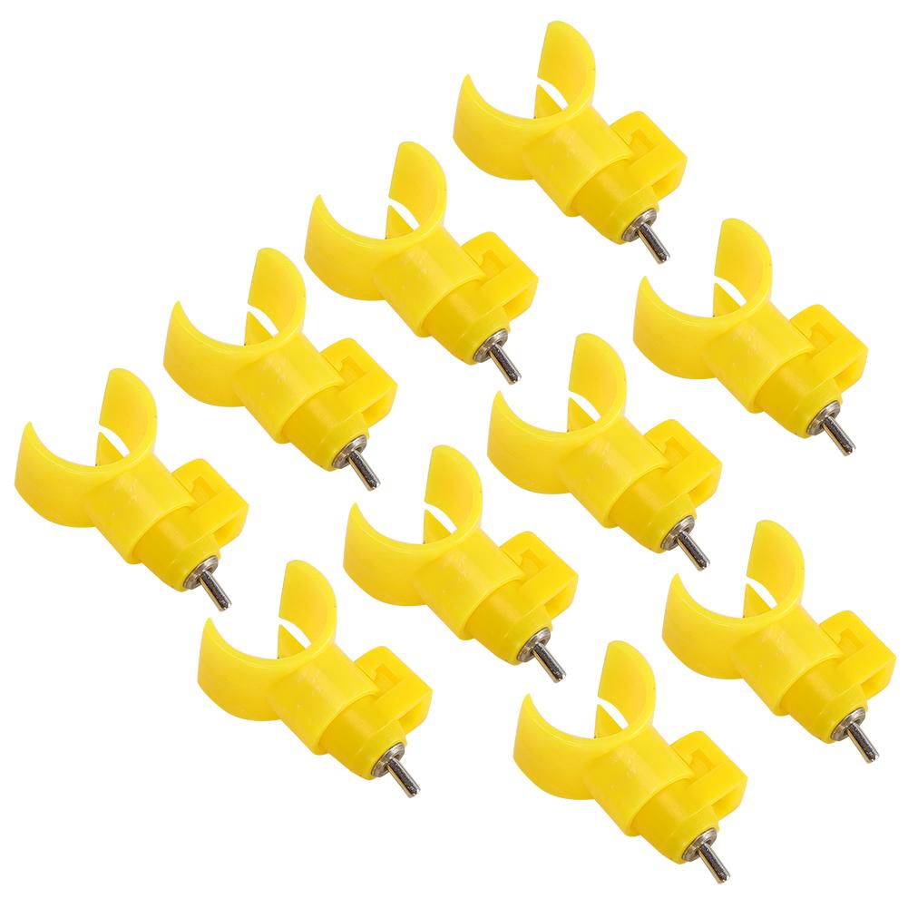 10PCS Chicken Nipple Drinking Fountains Semicircle Ball Valve Type Poultry Drinker