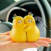 Lovely Couple Decorations Car Interior Ornaments Never Divided Pear Cartoon Doll