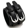 1PC European and American Popular Jewelry, Car Line Punk Style Personalized Leather Bracelet, Simple Wide Leather Double-layer Men's Bracelet