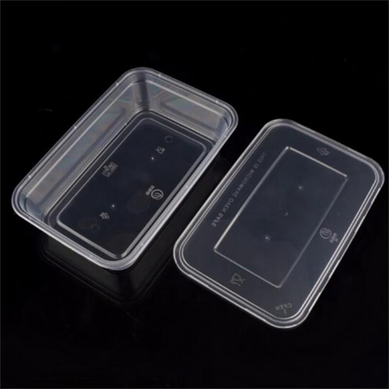 USAN HOME 1000ml Disposable Rectangular Meal Prep Containers