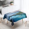 Beautiful Natural Scenery Printed Tablecloth Outdoor Picnic Camping  Stain Resistant Waterproof Table Home Decoration