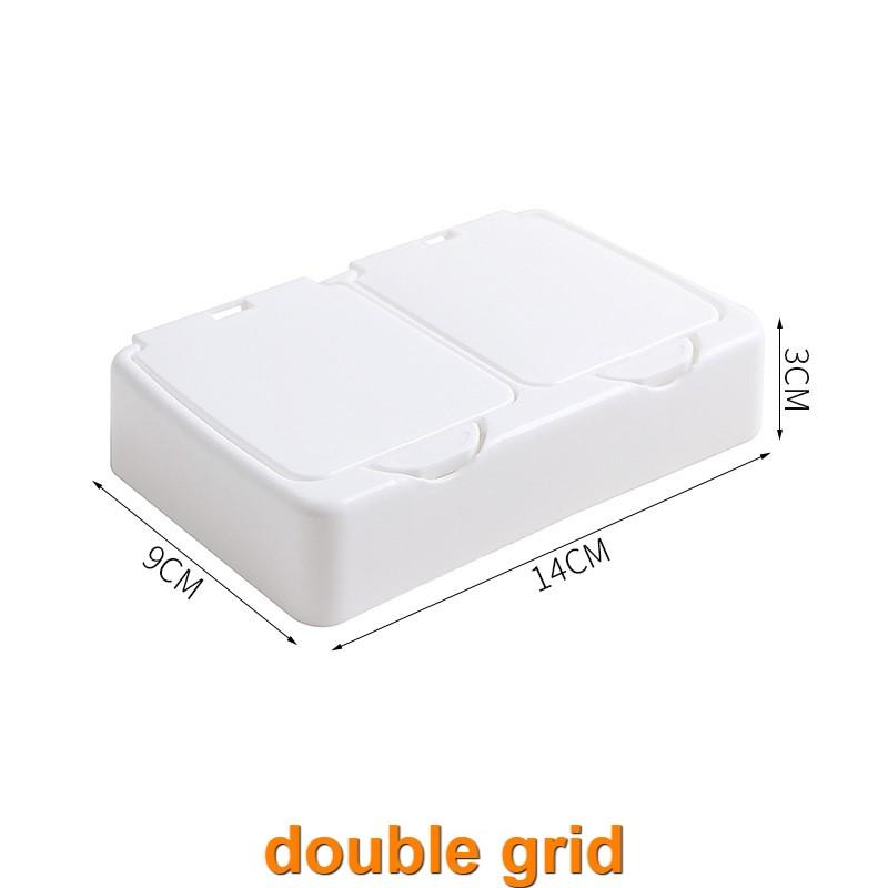 3154 Desktop Storage Box Mini With Pop-Ups Swab Cosmetic Cotton Plastic Dustproof Student Sundries Finishing Box