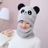 Fleece Children Beanie Caps Cartoon Warm Bonnet Scarf Fashion Kids Plush Hat  Toddler