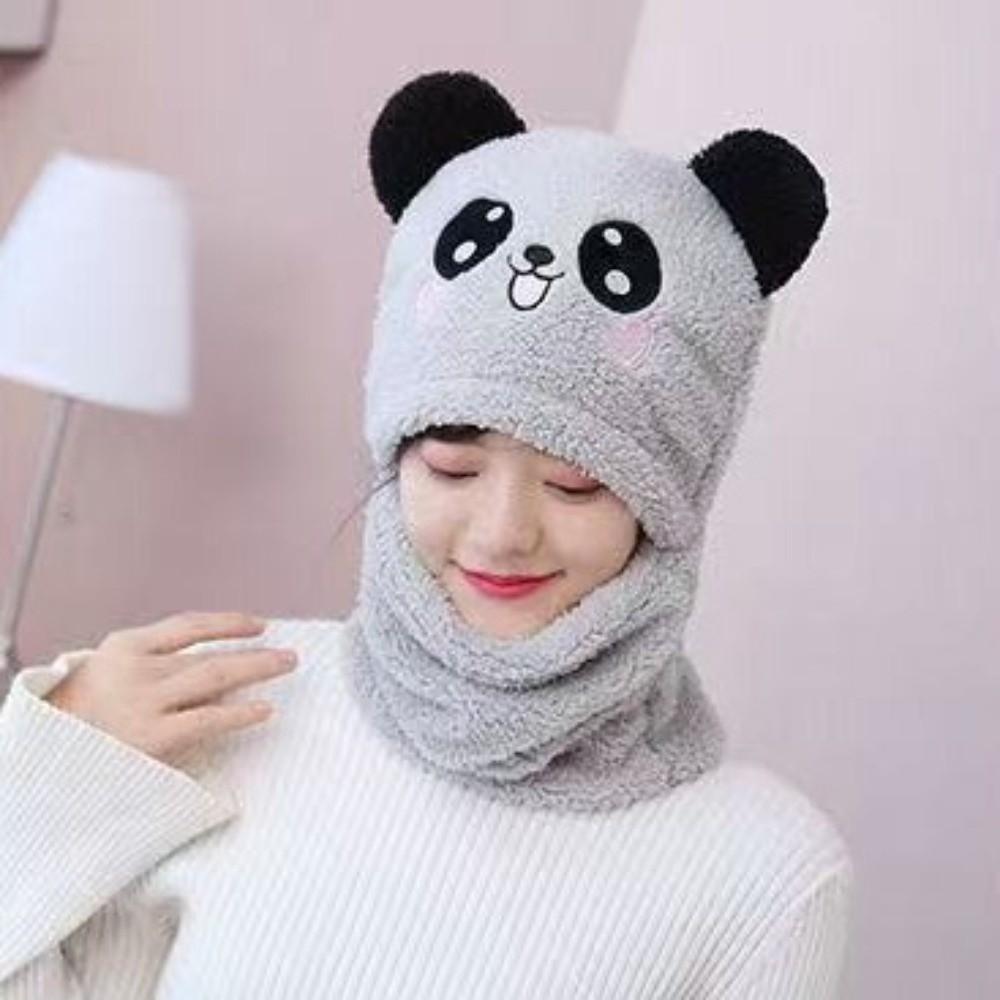 Fleece Children Beanie Caps Cartoon Warm Bonnet Scarf Fashion Kids Plush Hat  Toddler