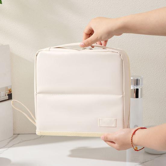 Makeup Bag Large Capacity Zipper Closure Waterproof Multifunctional Travel Toiletry Bag Cosmetic Organizer Case