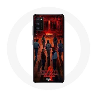 Coque Pour Oppo A16 Stranger Things Affiche Equipages Fan Art Saison 4