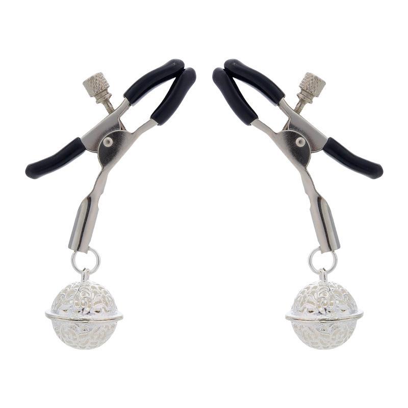 Adjustable SM Nipple Clamps & Bell Butt Plug Set for Adult Pleasure