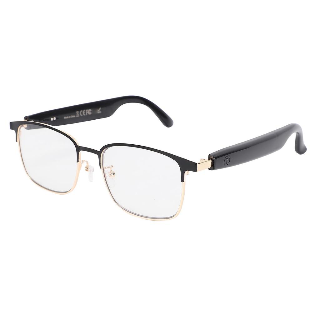 Smart Bluetooth Glasses Built In Microphone and Speaker Voice Control Smart Wireless Sunglasses for Outdoor Gold
