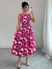 Summer European and American New Fashion Design Printed Sleeveless Dress