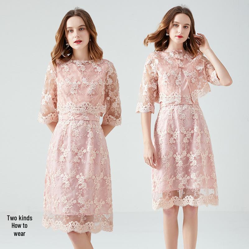 Vielseitiges Jugendliches Feen-Stickspitzenkleid - Übergröße, Neu Herbst/Frühling