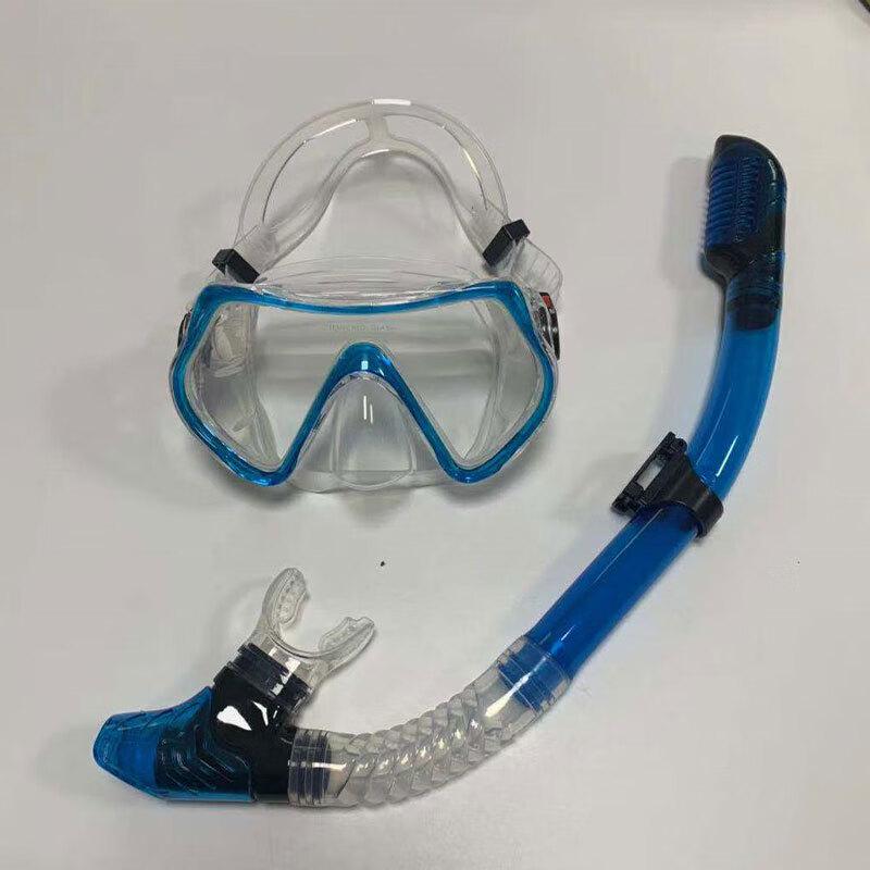 Shabat Unisex Large Frame Silicone Anti-fog Snorkeling Diving Mask & Snorkel Set Adult