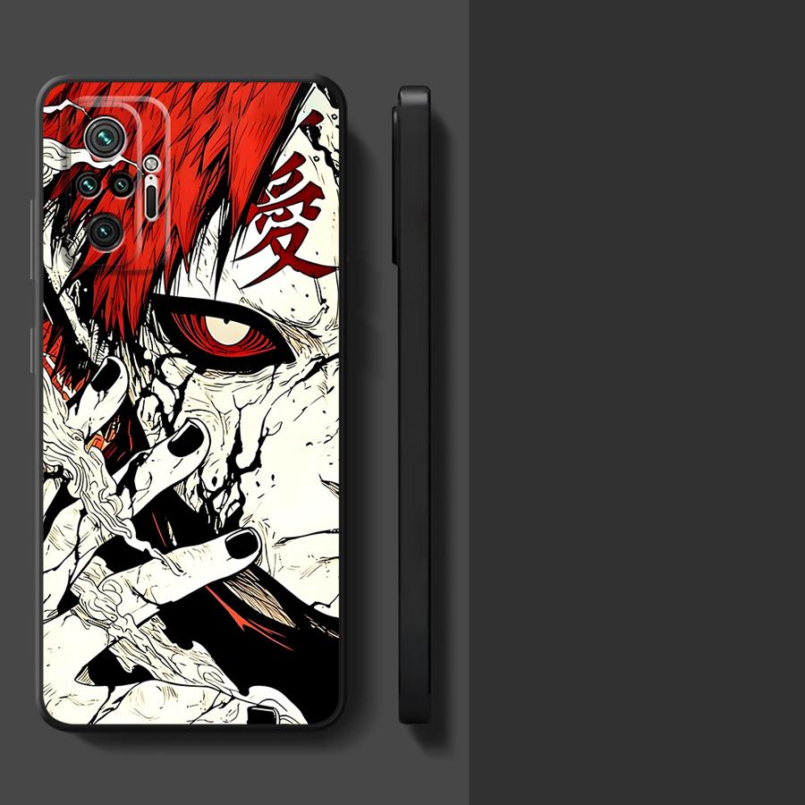 

Case for Xiaomi Redmi Note 7 8 9S 9 10 11 12 Pro 13 14 Pro Plus 12s 10S 11s Black Soft Phone Cover Uchiha Itachi Gaara Redmi Note 10 Lite