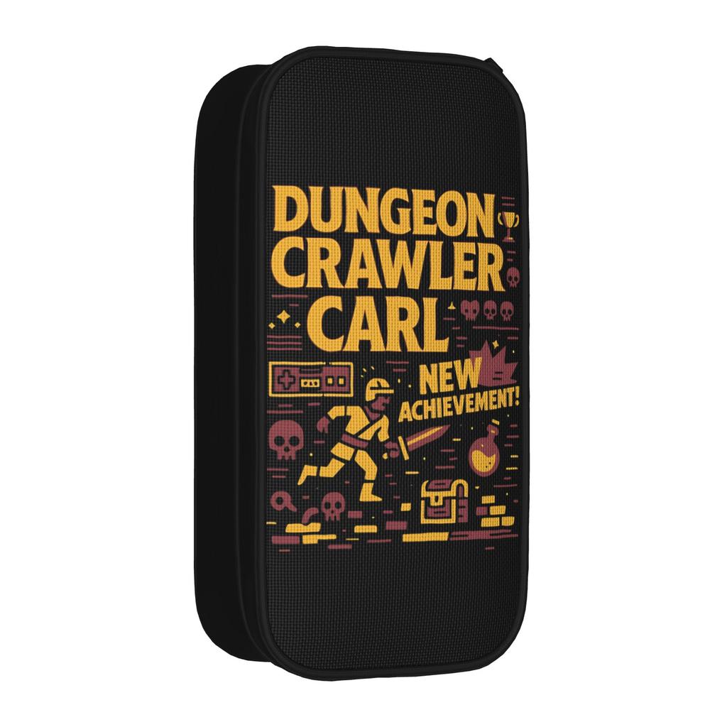New Achievement Pencil Cases Fashion Dungeon Crawler Carl Pen Bags for Student Big Capacity School Supplies Zipper Pencilcases