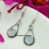 Opalite Gemstone 925 Sterling Silver Plated Hook Earrings Jewelry NST-E2