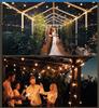 In-Stock 24V G40 Low Voltage String Lights with Remote, Dimmable & Waterproof for Garden or Camping Decor