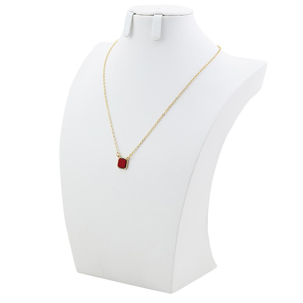 Minimalist Square Chic Pendant Necklace For Women Versatile Jewelry Fashion