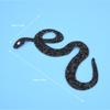 SnakE Shaped Rhinestones Trim Ribbon Mesh Wrap Roll   Clothing Accessories Applique (Silver)