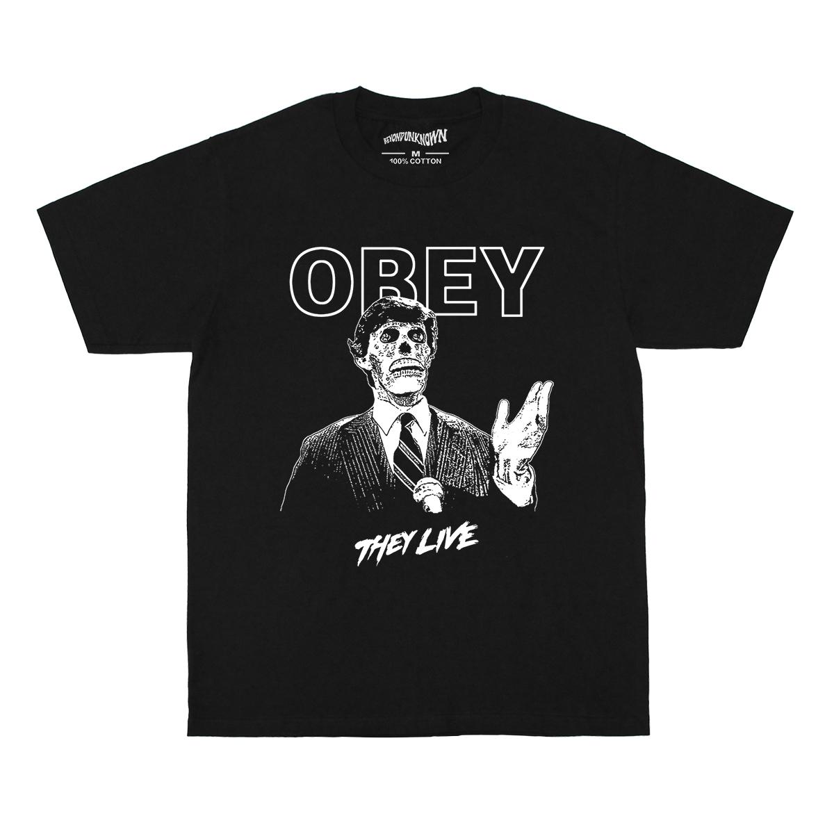 They Live TShirt Cult Movie John Carpenter Prince of Darkness The Thing Videodrome Unisex Women Cotton Short Sleeves Print Shirt S