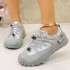 Modne damskie sneakersy na wiosnę i jesień 2025 Nowe Wygodne Oddychające Damskie Luksusowe Buty Wulkanizowane z Okrągłym Noskiem