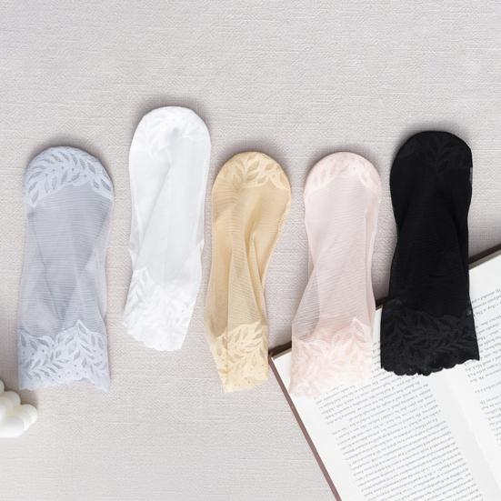 Sheer Socks Thin for Women Mid-tube Nylon Breathable Mesh See Through