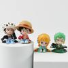 One Piece Anime Character Luffy Boys and Girls Bedroom Decorative Toy Kawaii Pvc Material Creative Model Doll Cartoon Gift