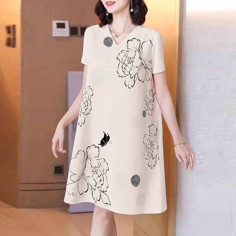 

ZANZEA Женская летняя блузка с круглым вырезом, повседневная, с коротким рукавом и принтом S