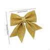 Christmas Bow Decoration Xmas Tree Topper Home Decor Festival Layout Elegant Decorative Bowknot