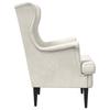 Cream Velvet Armchair