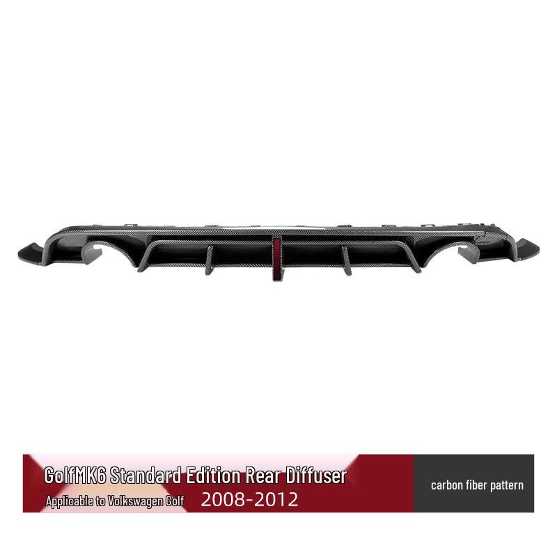 Rear Bumper Diffuser for Volkswagen Golf MK6 (2008-2012) Standard Edition
