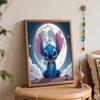 Disney DIY Oil Painting Kits Stitch Moon Hand Painting Home Decor Craft Gift Ideas For Room Wall Art Paint By Numbers Canvas Supplies
