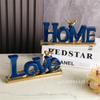 Modern Art Heart Shaped Minimalist Nordic Statue Living Love Electroplated DIY Room Ornament Sculpture Decoration Ceramic Table