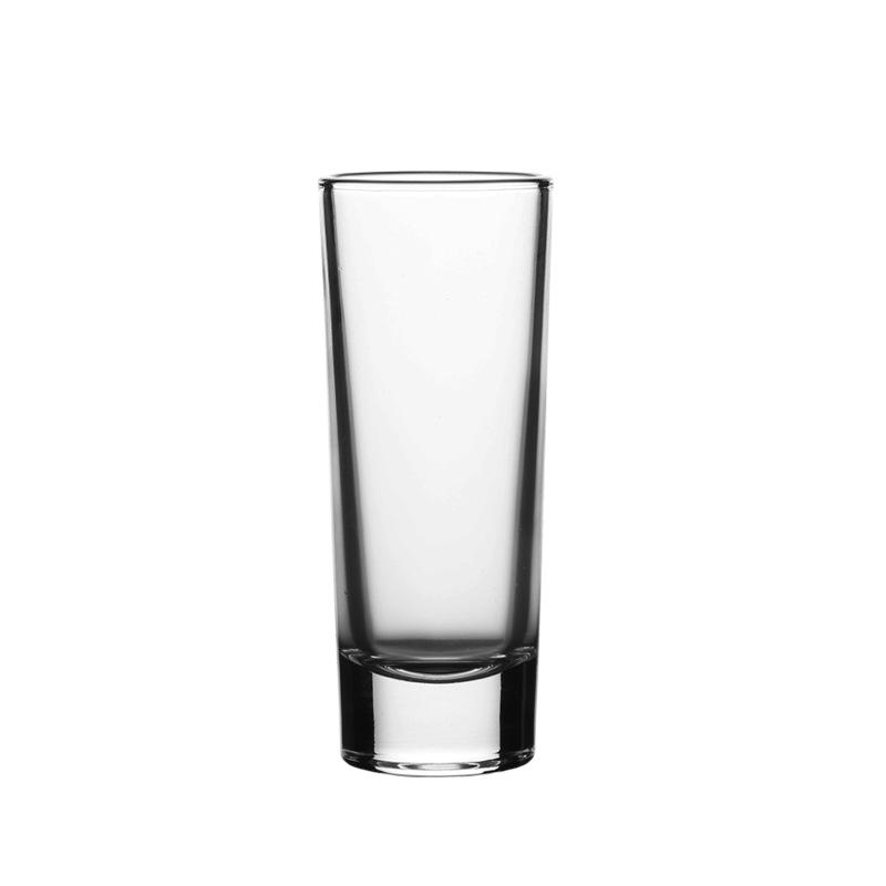 Transparent Glass Baijiu Cup - Straight Tube Design for Bars and Gifts