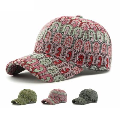 Autumn Hat Women's Baseball Cap Sunscreen Hat Men's Print Peak Cap