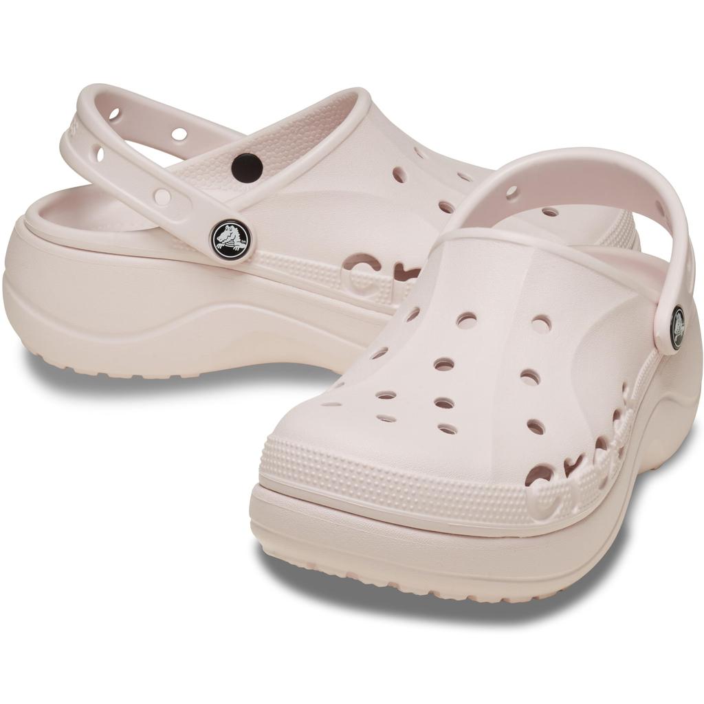 Crocs Baya Platform Clogs, Barely Pink, 24cm